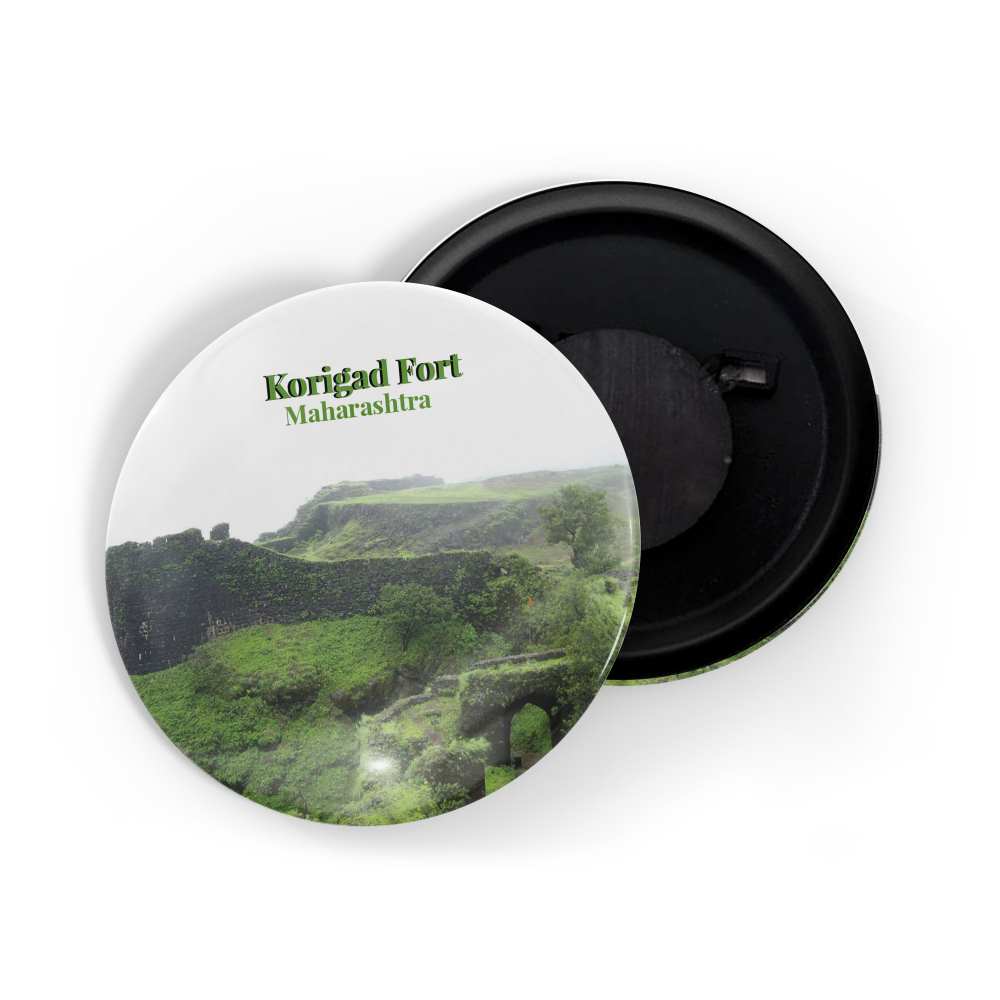 dhcrafts Fridge Magnet Multicolor Maharastra Korigad Fort D2 Glossy Finish Design Pack of 1